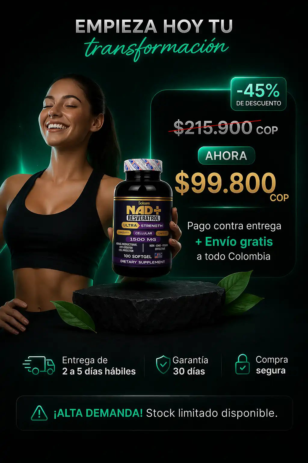 Nad Resveratrol con Proteina Creatina